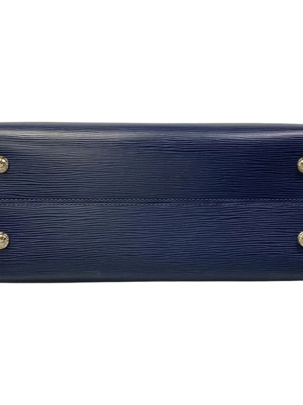 LOUIS VUITTON Soufflot MM M94375 Indigo Blue Epi AA2146 Handbag